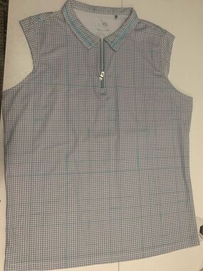 Nivo Sleeveless Golf Shirt Women's Sz XL 1/4 Zip Tennis Pickleball Active Sport